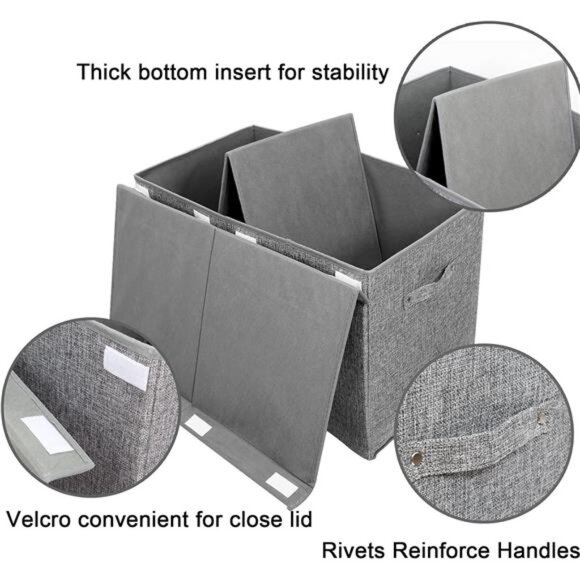 Large Toy Box Chest with Lid, Collapsible Sturdy Toy Storage Organizer - Picture 4 of 7